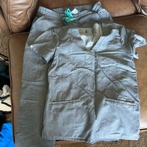 Figs Technical Collection Gray Scrub Pants